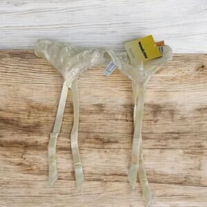 Wonderbra Bridal Garter Belt Lace Ivory Floral Small